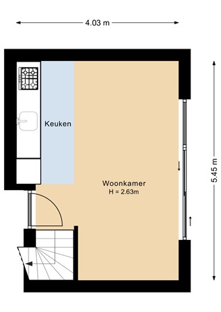 Floorplan - Jan van Zutphenlaan 21C, 3555 SN Utrecht